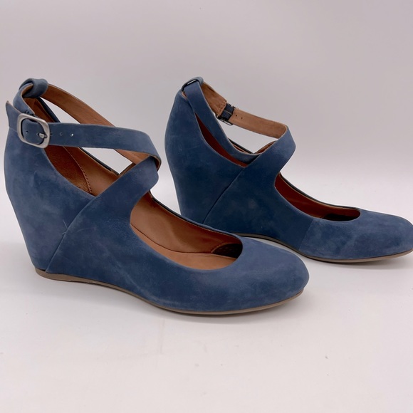 Gentle Souls Womens Funtastic NU Wedge Sapphire Size 7 - Picture 3 of 10